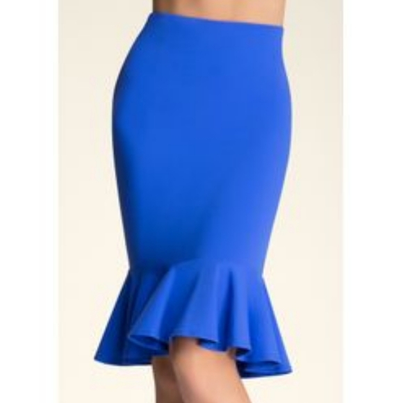 Bebe Flounce Bottom Midi Skirt - Picture 5 of 11